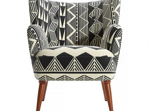 逼真的 Ulla Petite 扶手椅 3D 模型