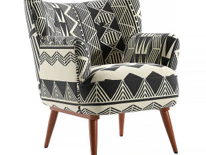 Realistic Ulla Petite Accent Armchair 3D Model