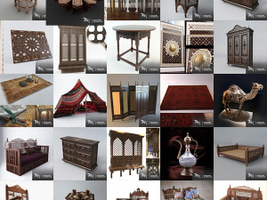 Arabic Props collection 3D Model