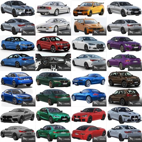 Collection cars Low-poly 3Dモデル .c4d .max .obj .3ds .fbx .stl .blend 