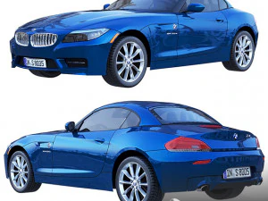 Collection cars Low-poly 3D Model