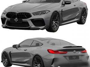 Collection cars Low-poly 3D Model