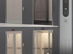 Elevator collection 3D Model