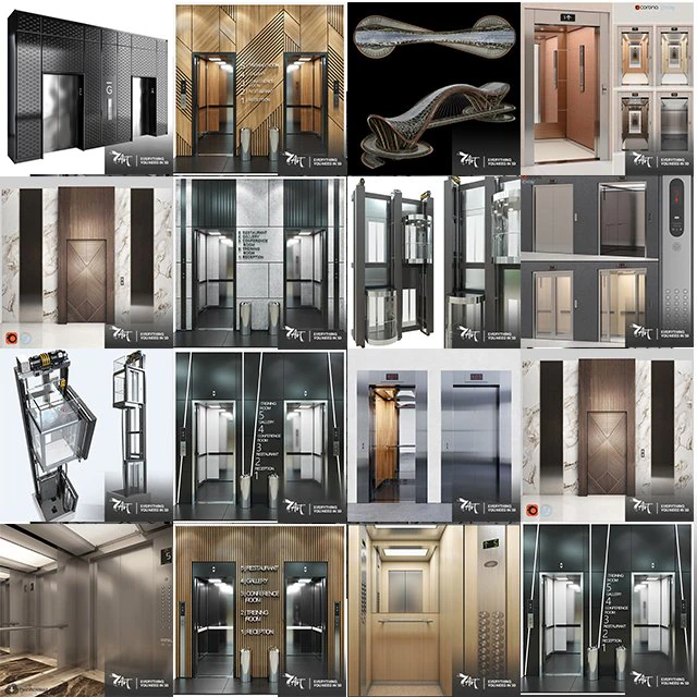 Elevator collection 3D Model .c4d .max .obj .3ds .fbx .stl .blend 