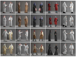 Collection du peuple arabe Modèle 3D