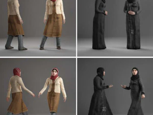 Arab People s Collection 3D Model