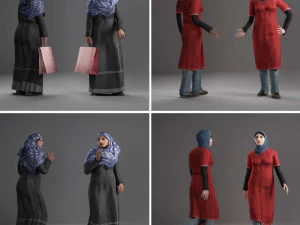 Arab People s Collection 3D Model