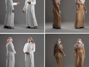 Arab People s Collection 3D Model