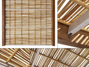 Ceiling from bamboo branches 3D Model