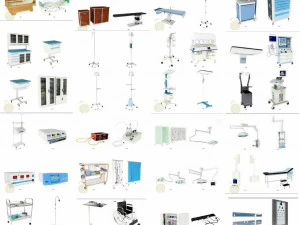 Medical tools collection 3D Model