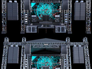 Міні-концертна сцена 3D Модель