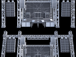 Mini Concert Stage 3Dモデル