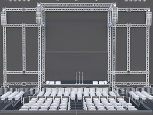 Stage high detailed 3D Model