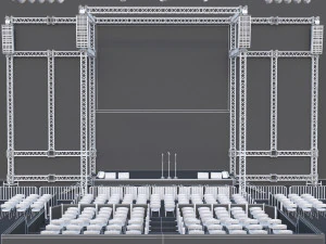 Stage high detailed 3D Model