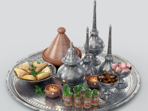 Moroccan tea 3Dモデル