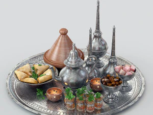 Марокканский чай 3D Модель
