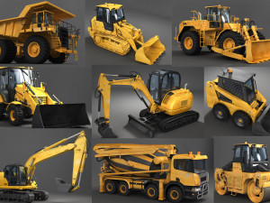 20 Heavy Machines 3D Model