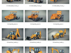 20 Heavy Machines 3D Модель