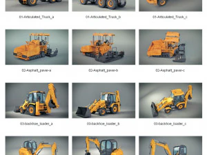20 Heavy Machines 3D Model