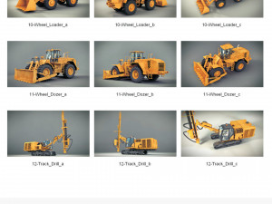 20 Heavy Machines 3D Модель