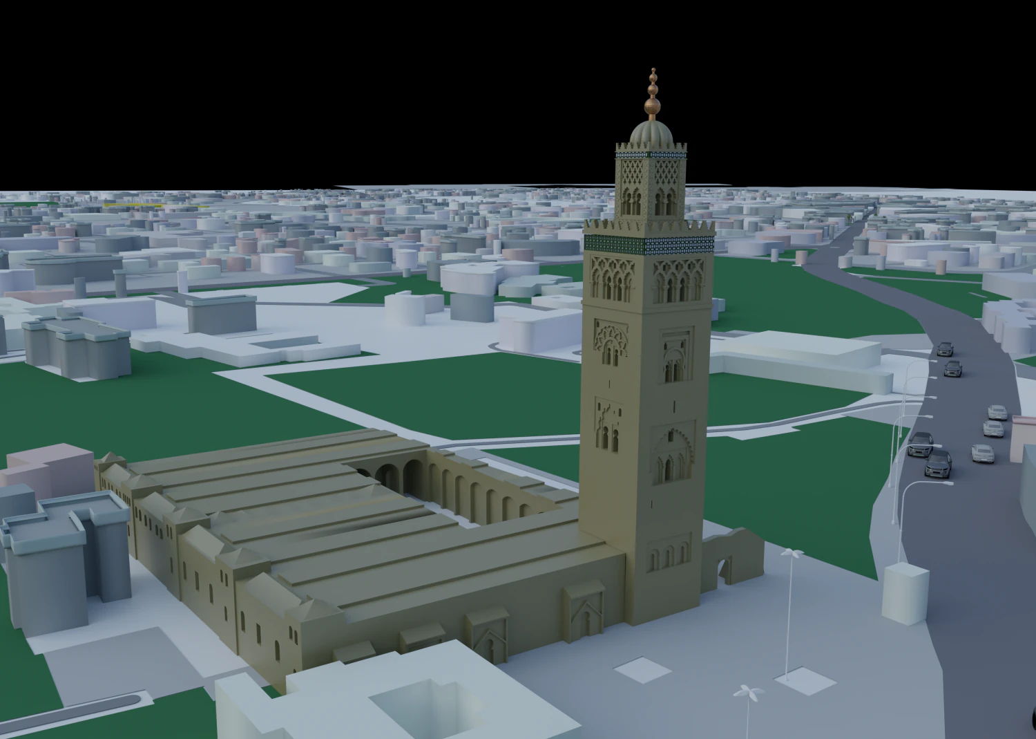 Marrakech map 3D Model .c4d .max .obj .3ds .fbx .stl .blend