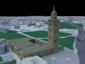 Marrakech map Modello 3D