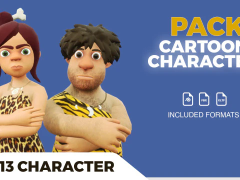 Characters Pack 3D Model