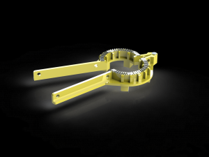 Screw turning tool from the top 3D-Modell