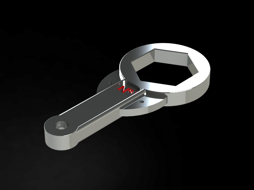 7283 Inch Hex Key Tool 3D Model .c4d .max .obj .3ds .fbx .stl .blend 