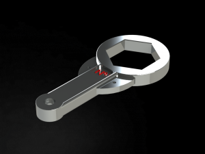 7283 Inch Hex Key Tool Modelo 3D