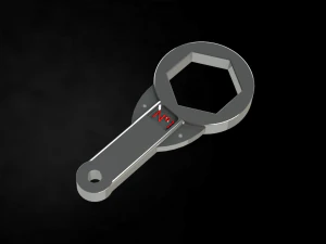 7283 Inch Hex Key Tool 3D Model