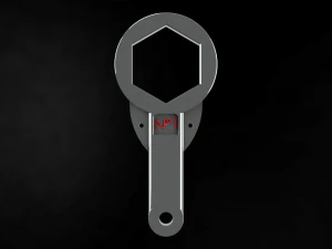 7283 Inch Hex Key Tool 3D Model