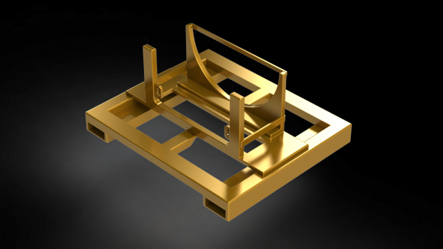 Vertical base for carrier Model 3D .c4d .max .obj .3ds .fbx .stl .blend 