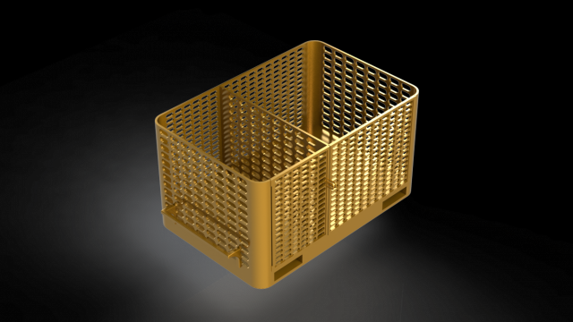 Divided Mesh Box 3D Модель .c4d .max .obj .3ds .fbx .stl .blend 