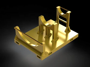 Base horizontal para componente de controle el&eacute;trico Modelo 3D