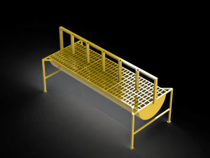 Base de coleta de &oacute;leo Modelo 3D