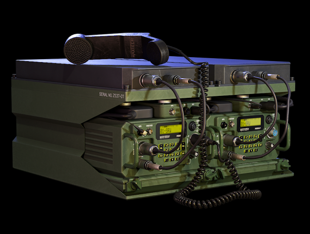 Military Radio MAXTECH PHOENIX III Model 3D .c4d .max .obj .3ds .fbx .stl .blend 