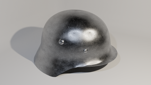 German helmet from World War II 3D 모델 .c4d .max .obj .3ds .fbx .stl .blend