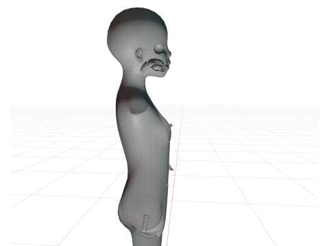 FEMALE tEEN bASE mESH 3D Model