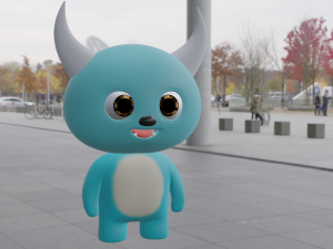 Cute Monster Model Modelo 3D