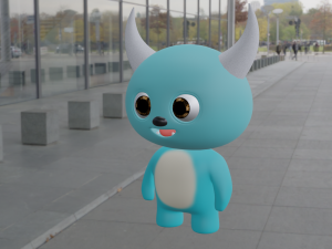Cute Monster Model Modelo 3D