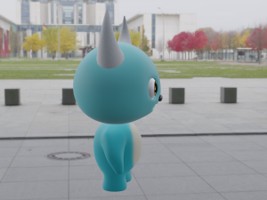 Cute Monster Model Modelo 3D