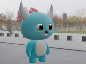 Cute Monster Model Modelo 3D