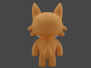 Cute Fox Model 3D Model