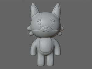 Cute Fox Model 3D Model