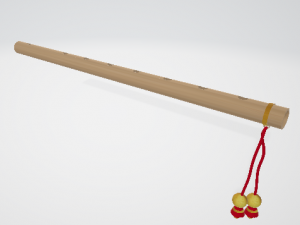 Krishna Flute Model Model 3D