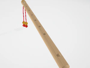 Krishna Flute Model 3D Model