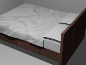Modern Bed Model 3D-Modell