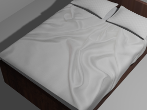 Modern Bed Model Modelo 3D