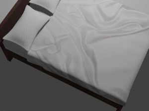 Modern Bed Model 3D Model